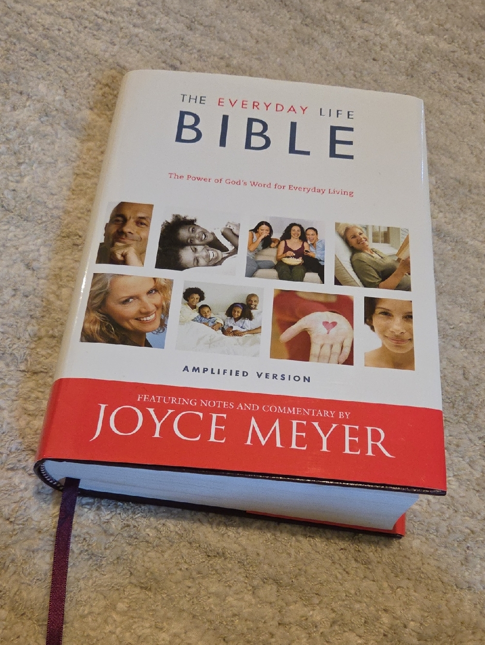 Joyce Meyer The Everyday Life Bible - White and Red Cover